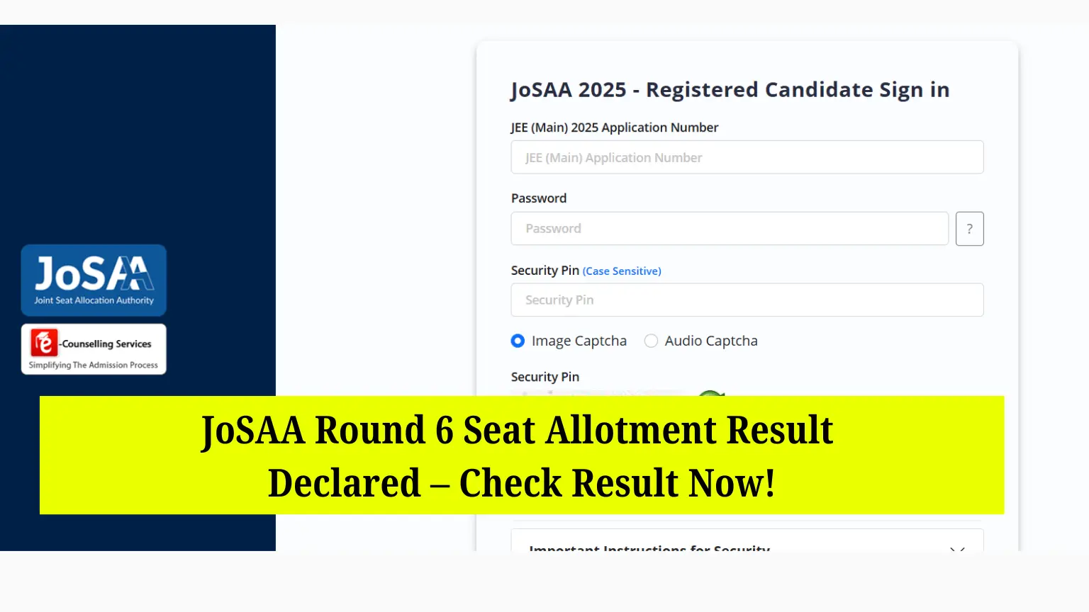 josaa-round-6-seat-allotment-result